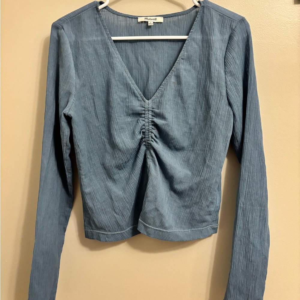 Madewell Blue Blouse